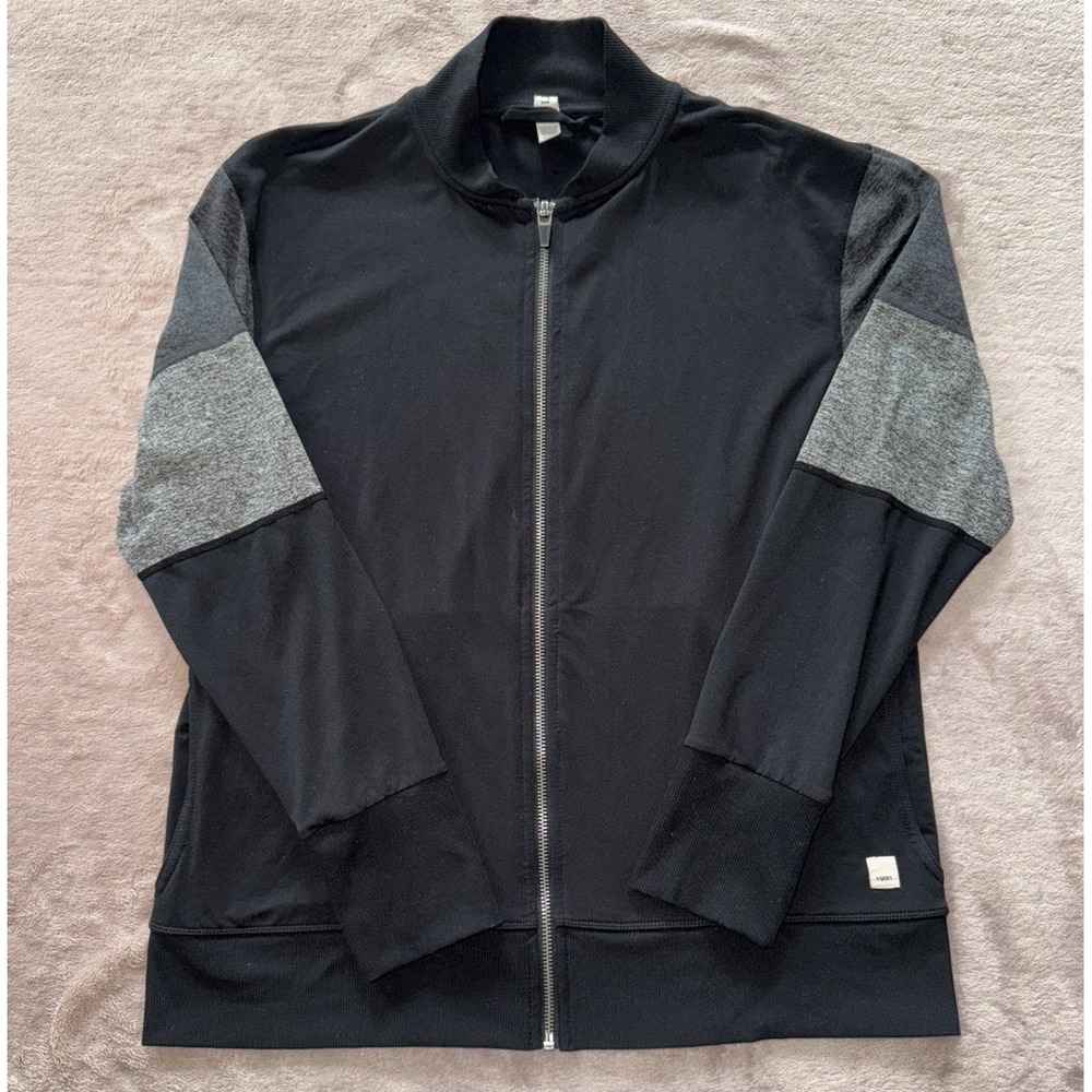 Vuori Women's Halo Color Block Front Zip Bomber Sweatshirt Jacket Size M